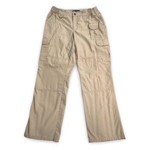 5.11 Tactical Pants Womens 10 Khaki Tan 64360 Cargo Ripstop Utility Work Outdoor